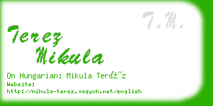 terez mikula business card